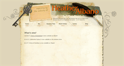 Desktop Screenshot of heatheralbano.com